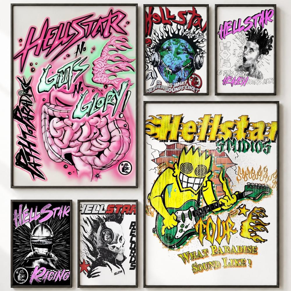 Streetwear Brand Poster - Постер бренда Streetwear Hellstar HD, настенное